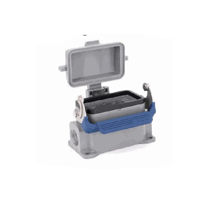 Embase en saillie 10B, Aluminium moulé sous pression, IP65, Sortie horizontale, PG16
